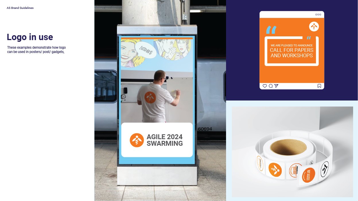 Zastosowanie Logo Agile Swarming